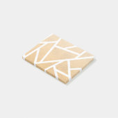 Geel en wit mozaïekpatroon post-it® notes (Schuin)