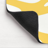 Geel en wit muismatje muismat (Hoek)