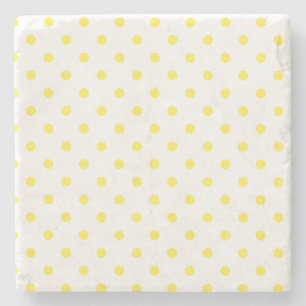 Geel en wit Onderzetter van de Dots Square