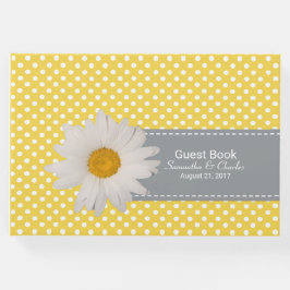 Geel en wit poka weddenschap gastenboek