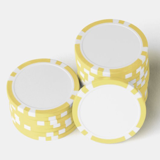 Geel en wit poker chips (Opstapeling)