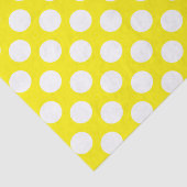 Geel en wit Polka Dots Tissuepapier (Detail)