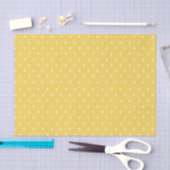 Geel en Wit Stippen Tissuepapier (Craft)