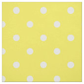 Geel en wit stippenpatroon stof (Swatch)