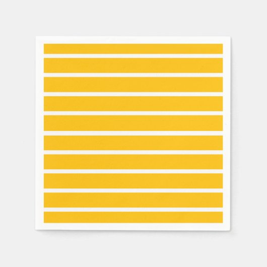 Geel en wit strepenontwerp servet (Voorkant)