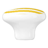 Geel en wit Stripes Modern Striped Chic Bedroom Keramische Knop (Zijkant)
