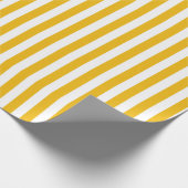 geel en wit stripes omslagpapier cadeaupapier (Hoek)