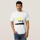 Geel en wit "Verwarmd op mijn weg" Shirt (Voorkant volledig)