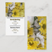 Geel en wit visitekaartje (Voorkant / Achterkant)