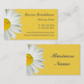 Geel en wit Visitekaartje grafisch ontwerp (Voorkant / Achterkant)