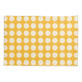 Geel en wit Volleybalpatroon Kussensloop (Achterkant)