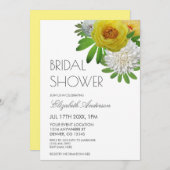 Geel en wit Vrijgezellenfeest Kaart (Voorkant / Achterkant)