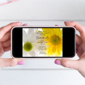 Geel en wit Vrijgezellenfeest Kaart