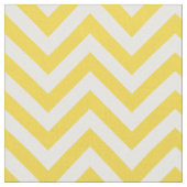 Geel en wit Zigzag Stripes Chevron Pattern Stof (Close Up)