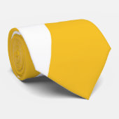 Geel en wit zonnestraalpatroon Stropdas (Opgerold)