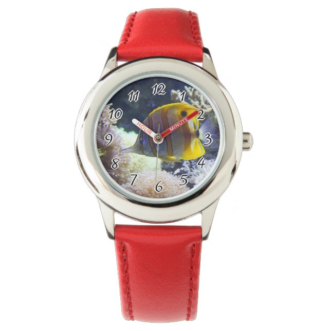 geel en wit zout horloge (Voorkant)