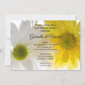 Geel en Witte Daisies Post Wedding Brunch Kaart (Voorkant)