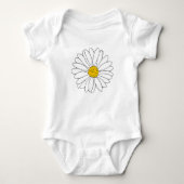 Geel en Witte Daisy Romper (Voorkant)