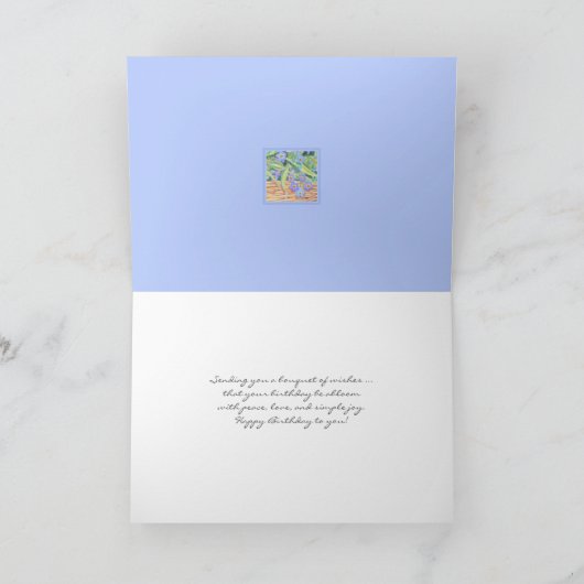 Geel en Witte Pansies Kaart (Binnen)