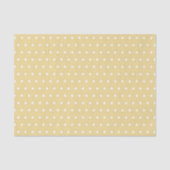 GEEL EN WITTE POLKA DOTS TISSUEPAPIER (Voorkant)
