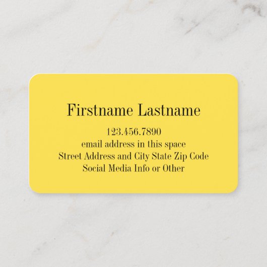 Geel en Witte Whimsical Daisy met de Tekst van de  Visitekaartje (Achterkant)