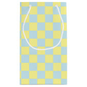 Geel en zacht blauw klein cadeauzakje (Achterkant)