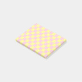 Geel en zacht roze post-it® notes (Schuin)
