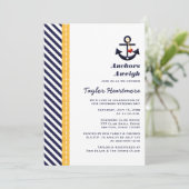 Geel en zeemeerminnend schoeisel kaart (Staand voorkant)