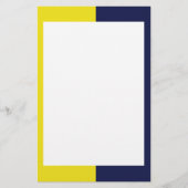 Geel en zeemleder briefpapier (Voorkant)