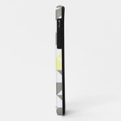 Geel en zilver Geometric ZigZag Case-Mate iPhone Case (Achterkant/links)