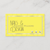 Geel en zilver Lijst met Noble Diamonds en Logo Visitekaartje (Voorkant)