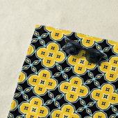 Geel en zwart 1 strandlaken (In situ)