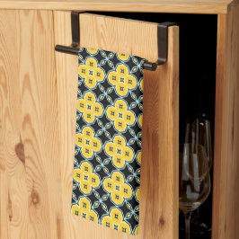 Geel en zwart 1 theedoek