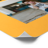 Geel en zwart 6 Foto Afstuderen Poster (Hoek)