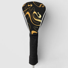 Geel en zwart, Abstract Golfheadcover