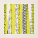 Geel en Zwart Abstract Mix Pattern Sjaal<br><div class="desc">Moderne en stijlvolle chiffon sjaal met gele en zwarte mix patronen Deze abstracte chiffon sjaal is een perfect accent op elke outfit.</div>