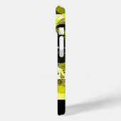 Geel en zwart Abstract schilderplaatje met naam Case-Mate iPhone Case (Achterkant / Links)