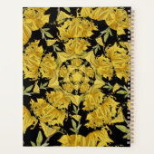 Geel en zwart Azalea fractale kunst Planner (Achterkant)