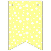 Geel en zwart Baby Heart Garland Banner (Eerste vlag)