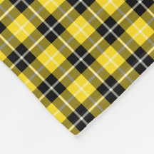 Geel en zwart Barclay Clan Tartan