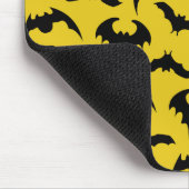 Geel en zwart Bats Halloween Muismat (Hoek)