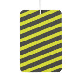 Geel en zwart bijenachtig strepenpatroon luchtverfrisser (Voorkant)