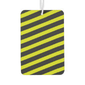Geel en zwart bijenachtig strepenpatroon luchtverfrisser (Achterkant)
