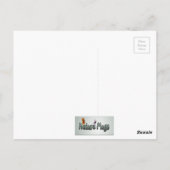 Geel en zwart Briefkaart (Achterkant)