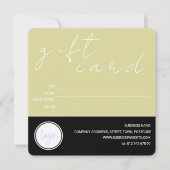 GEEL EN ZWART BUSINESS LOGO KLANTENCADEAU KAART (Voorkant)