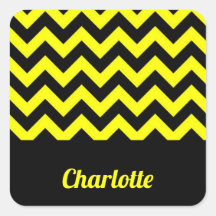 geel en zwart chevron patroon