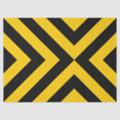 Geel en zwart Chevrons Tissue Paper Tissuepapier (Voorkant)