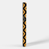Geel en zwart diamantpatroon Case-Mate iPhone case (Achterkant / Rechts)