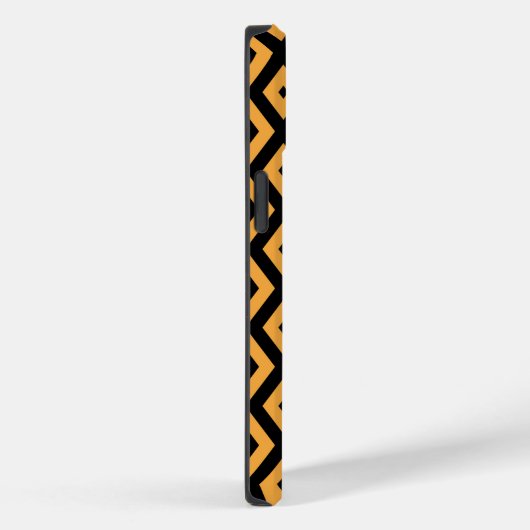 Geel en zwart diamantpatroon Case-Mate iPhone case (Achterkant / Rechts)