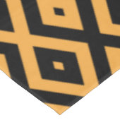 Geel en zwart diamantpatroon tafelkleed (Gekanteld)